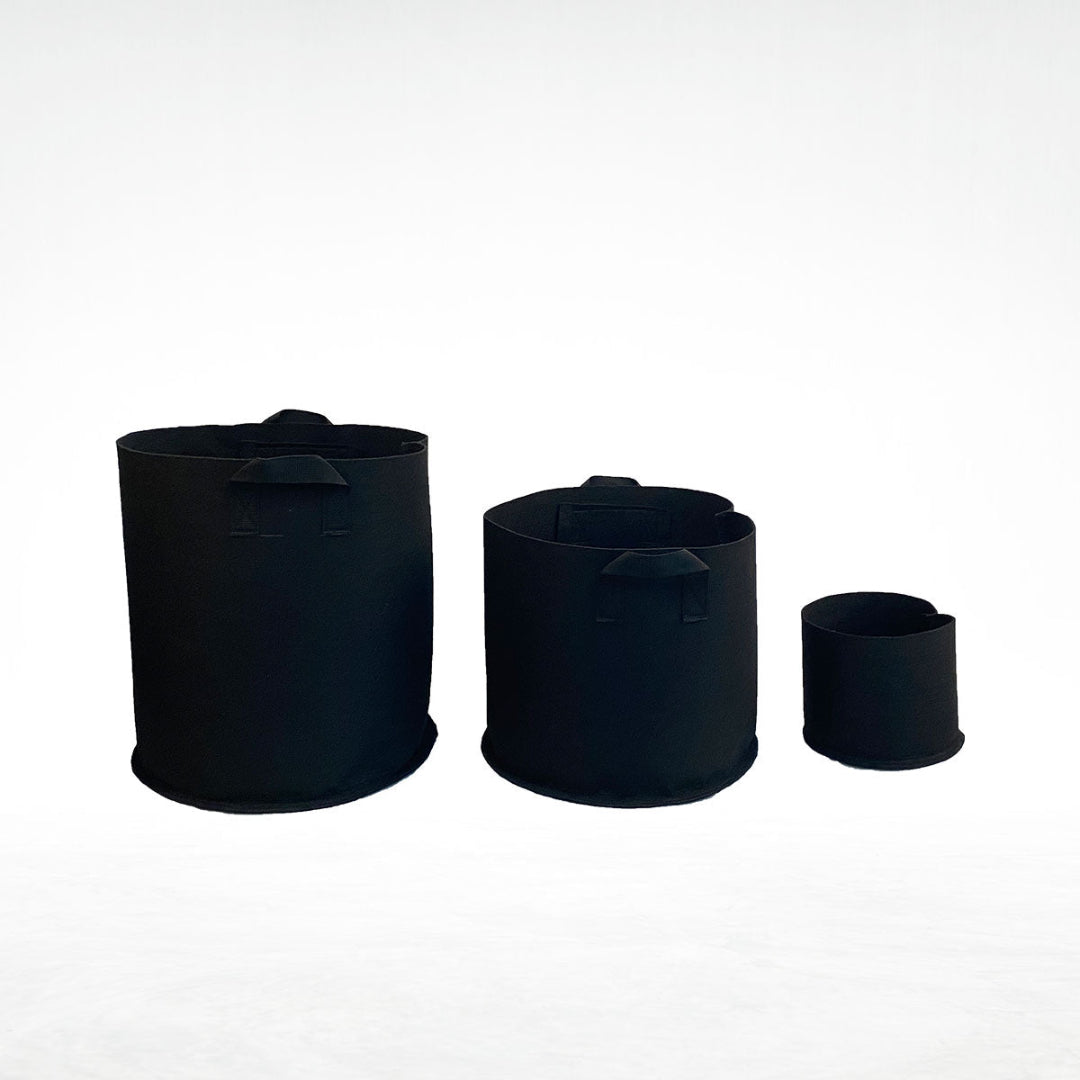 Stofftopf rund schwarz - 8 L