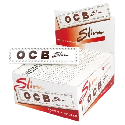 OCB Weiß Long Slim - 109x44mm - 32 Blatt pro Heftchen