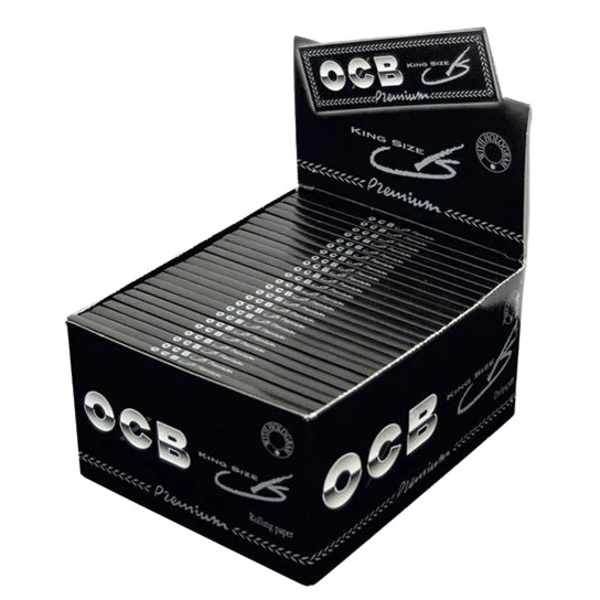 OCB Schwarz Premium King Size - 98x53mm - 32 Blatt pro Heftchen