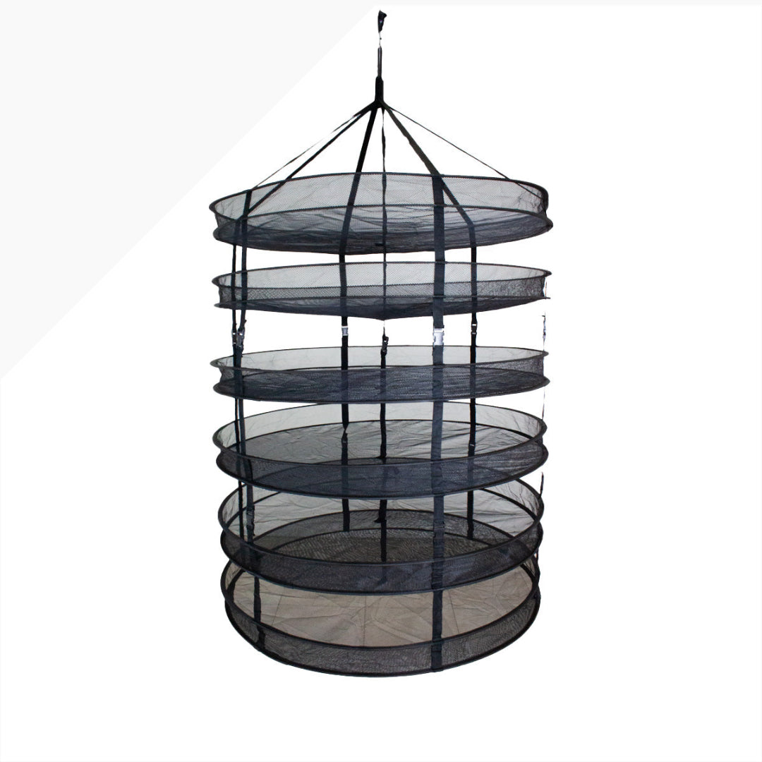 Schwarzes Trockennetz 6 x 90 cm in Tasche