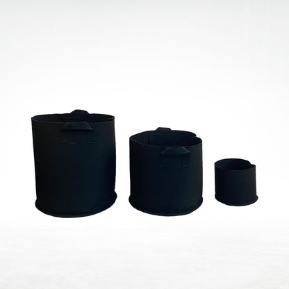 Stofftopf rund schwarz - 8 L