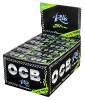 OCB Premium Slim ROLLS + Tips - 4m - 40 Filter/Booklet