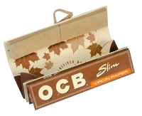 OCB Virgin Unbleached Roll Kit + Tray - 118x44mm - 32 Blatt und Tips pro Heftchen