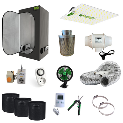 Complete LED Growtent 60x60x180 cm