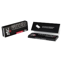 Gizeh EXTRA FINE (BLACK) Queen Size 1 1/4 + Tips