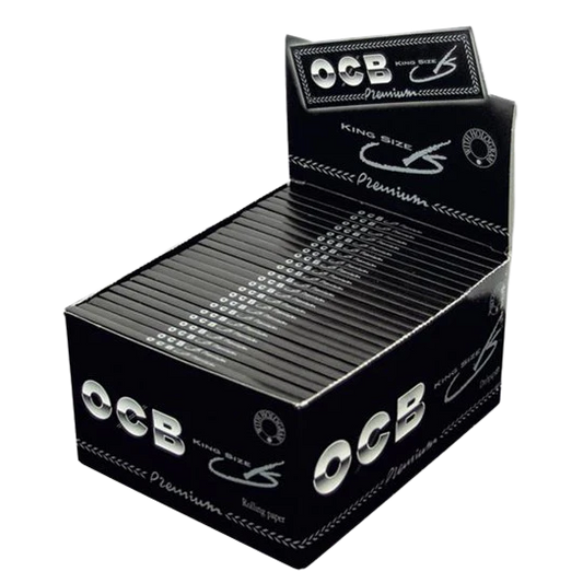 OCB Schwarz Premium King Size - 98x53mm - 32 Blatt pro Heftchen