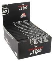 Gizeh EXTRA FINE (Black) King Size Slim Papers + Tips
