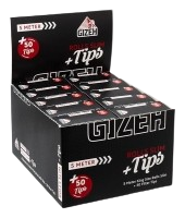Gizeh EXTRA FINE (Black) Rolls Slim + Tips