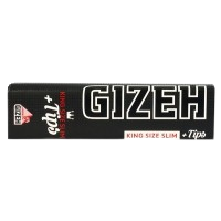 Gizeh EXTRA FINE (Black) King Size Slim Papers + Tips