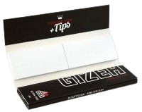 Gizeh EXTRA FINE (Black) King Size Slim Papers + Tips