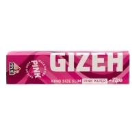 Gizeh ALL PINK King Size Slim Papers + Tips