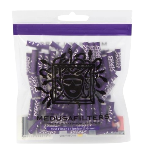 MEDUSA Aktiv-Cellulose-Filter VIOLET ø 6mm 100er Beutel